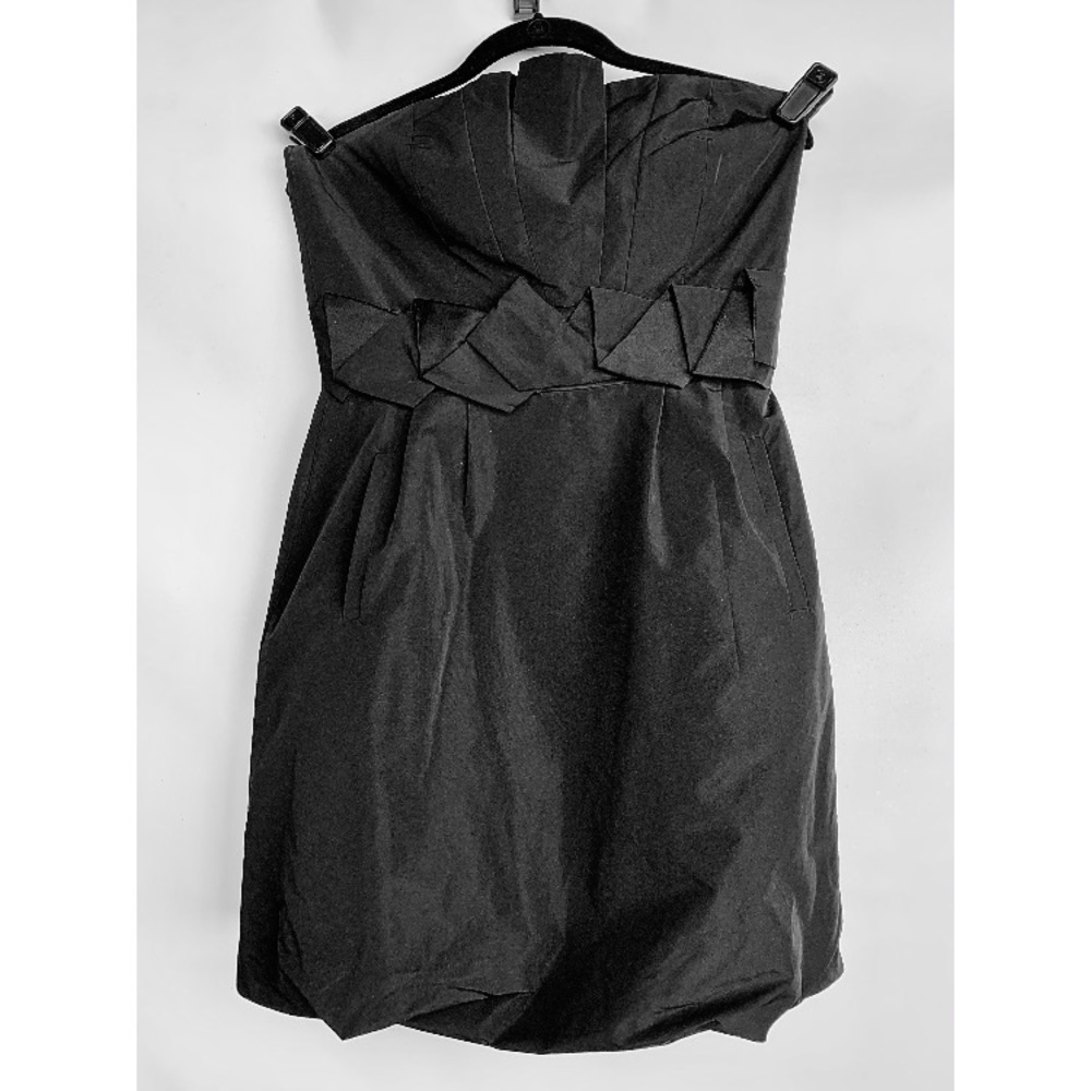 Bubble Hem, Strapless Cocktail Dress.